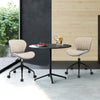 Writing Workstation Folding Computer Desk Wheeled PC Laptop Table-Natural