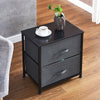 Fabric Cabinets Storage Unit Metal Frame Chest of Drawer Organiser Bedside Table