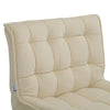 Velvet Upholstered Single Sofa Leisure Lounger Bedroom Accent Chair with Ottoman