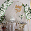 100cm Long Artificial White Peony Flower Row Runner Wedding Arch Top Backdrop