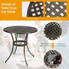 3pcs Bistro Table Set Outdoor Patio Furniture Set Round Table W/ Ice Bucket