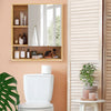 Wall-Mounted Medicine Cabinet with Mirror Single Door Bathroom Storage Cabinet