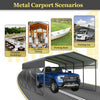 Carport 13x20ft Metal Car Canopy Garage UVProof Waterproof Heavy Duty Anthracite