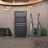 6 Drawer Rolling Tool Chest Combo Lockable Tool Cabinet with Wheels-Black