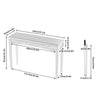 FATIVO Mirrored Crushed Diamond Console Table Venetian Make-Up Vanity Side Table