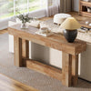 63-Inch Console Table, Farmhouse Wooden Entryway Sofa Table Behind the Couch