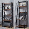 Industrial Wood Bookcase Bookshelf Display Storage Shelving Unit 5 Tiers Racking