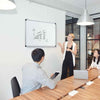 Wall Mounted Board 70 x 50 cm Dry Erase Board with 3 Dry Erase Markers-White