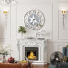 LUVODI Decorative Mirrored Wall Clock Almost Silent Easy to Read for Living Room