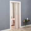 Folding Door PVC Internal Accordion Concertina Sliding Door Brown Ivory White