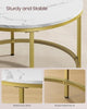 Coffee Table, Living Room Table, Sofa Cocktail Table Faux Marble Round