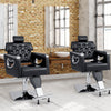 Styling Salon Barber Chair Swivel Hairdressing Chair 6-Level Adjustable Headrest