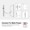 Bathroom Mirror With LED Light Shaver Socket 3X Magnifying Touch Demister 100X70