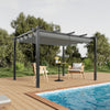 Garden Pergola Awning Gazebo Outdoor Canopy Furniture 13FT Barbecue Shelter