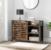 Industrial Storage Sideboard Vintage Console Table Hallway Rustic Metal Cabinet