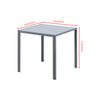 3/5Pcs Small Space Dining Set Square Glass Dining Table+ 2/4 Dining Chairs Home