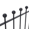 Metal Single Garden Gate Wrought Iron Barrier Doors Fence Panel Manor Entrance