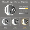 LED Bathroom Mirror 60cm Round lluminated Mirror with 5x Lighted Magnifier IP44