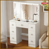 Large Dressing Table With 11 led Mirror Drawers Vanity Set Bedroom Makeup Table