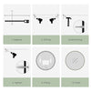 Illuminated Bathroom Mirror with LED Lights Wall Mounted Demister Round 60cm
