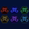 1-14 Hexagon Hex LED Lighting Car Detail Home Garage Workshop Retail Mancave