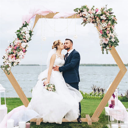 2.1m Tall Wedding Backdrop Stand Strong Square Tube Archway fr Bridal Prom Party