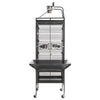Medium Large Bird Cage Iron Birdcage Playtop Perch Stand Bottom Tray + 4 Roller