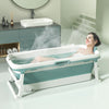 Folding Bathtub Portable Bath Tub Adult Spa Sauna Soaking Barrel 113/138/153cm