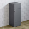 Cabinet Vanity Unit Bathroom Storage Grey Gloss Unit Single Door Modern 300mm
