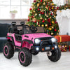Kids Electric Ride On Car 2-Seater 24V Battery Powered Truck W/ Remote Control