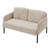 2 Seater Sofa Couch Settee Corduroy Sofa Living Room Sofa Metal Leg Loveseat