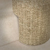 Seagrass Stair Basket/Step Storage Basket with Handle, Large, Natural