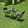 Garden Bistro Patio Furniture Set Folding Table Chairs Outdoor Indoor Rattan New