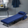 Folding Futon Chair Bed Single Sofa Bed Armchair 3-in-1 Recliner Lounger Sleeper