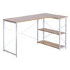 L-Shaped Computer Desk w/ Storage Shelves Corner Laptop Table Office Workstation