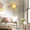 Modern Floor Lamp Adjustable Height Freestanding Metal Light Reading Light