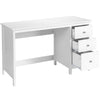Computer Desk Wooden PC Laptop Table Writing Workstation with 3 Drawers