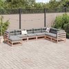 Lechnical 8 Piece Garden Sofa Set Solid Wood Fir,Patio Conversation G0S0
