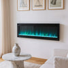 Wall Insert / Wall Mounted 60inch Electric LED Fireplace Inset Fire Living Room