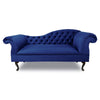 Chaise Lounge Chesterfield Sofa Navy Blue Accent Chair Monaco Bespoke UK