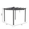 Garden Pergola Awning Gazebo Outdoor Canopy Furniture Party Barbecue Shelter
