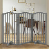 3 Panels Folding Pet Gate Baby Safety Fence Dog Play Pen Barrier w/Support Feet
