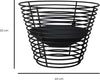Mesh Fire Pit Black Garden & Patio Log Burner Outdoor Heater Modern Basket
