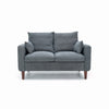 2 Seater faux leather/Linen Fabric Love Seat Sofa Armchair with Footstool Couch