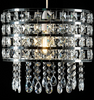 Giggi Modern Chrome Ceiling Light Shade with Clear Acrylic Crystals Lampshades