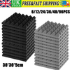 12x12x2" Acoustic Wall Panels Tiles Studio Egg Crate Soundproofing Foam Pads