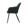 2 Pcs Dining Chairs Velvet/PU Cushion Backrest Seats Reception Armchairs Kitchen