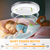 LED Ceiling Fan Light Dimmable Living Room Chandelier Lamp With Remote Control