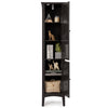 5-Tier Bathroom High Cabinet Freestanding Tall Narrow Storage Cabinet Organizer