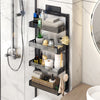 Kitchen Rack Herbs Spice Jar Storage Cabinet Over Door Shower Wall Mounted Shelf